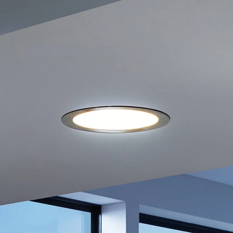 LED-Einbauleuchte Fueva-C, Ø 22,5 cm, nickel van EGLO connect in Nickel matt – productfoto