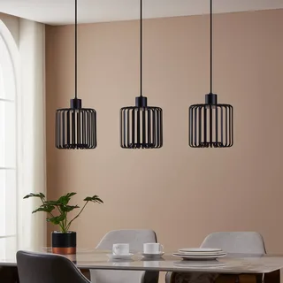 LED hanglamp Ginestrone-Z, 3-lamps by EGLO connect in Black – product photo 2 of 5