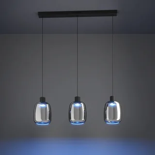 LED hanglamp Molochio-Z, 3-lamps, zwart, helder van EGLO connect in Zwart, Helder – productfoto 5 van 5