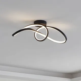 LED plafondlamp Calarossa-Z, aluminium van EGLO connect in Zwart – productfoto 1 van 5