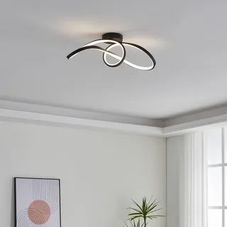 LED plafondlamp Calarossa-Z, aluminium van EGLO connect in Zwart – productfoto 2 van 5