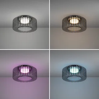 LED plafondlamp Ginestrone-Z, aluminium från EGLO connect i Svart – produktbild 5 av 5