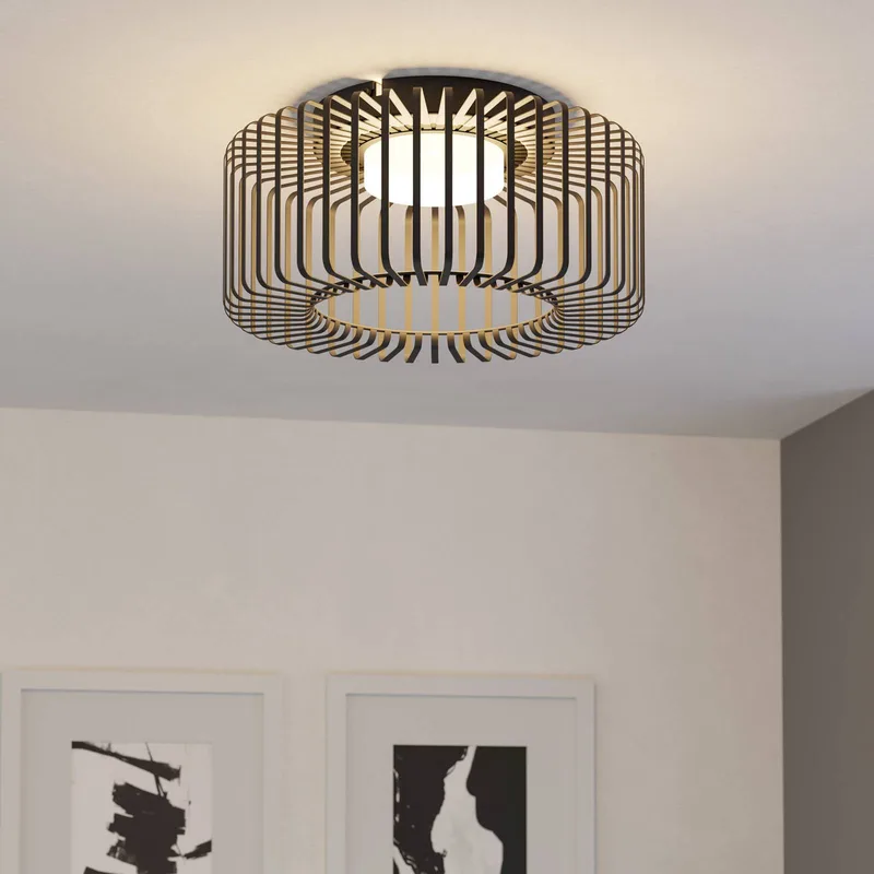 LED plafondlamp Ginestrone-Z, aluminium från EGLO connect i Svart – produktbild 2 av 5