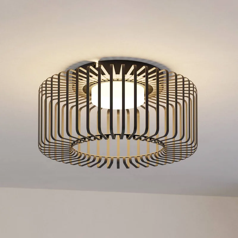 LED plafondlamp Ginestrone-Z, aluminium från EGLO connect i Svart – produktbild 1 av 5