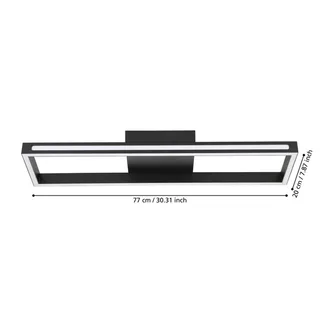 LED plafondlamp Savilanas-Z, CCT by EGLO connect in Black – product photo 3 of 5