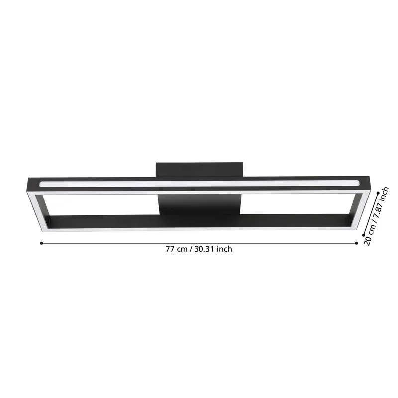 LED plafondlamp Savilanas-Z, CCT by EGLO connect in Black – product photo 3 of 5