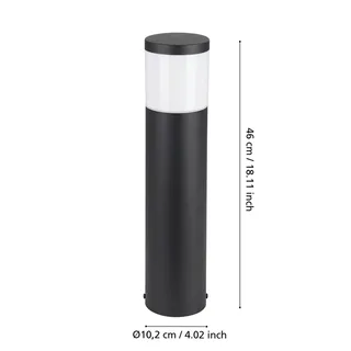 LED sokkellamp Basalgo-Z van EGLO connect in Zwart – productfoto 3 van 4
