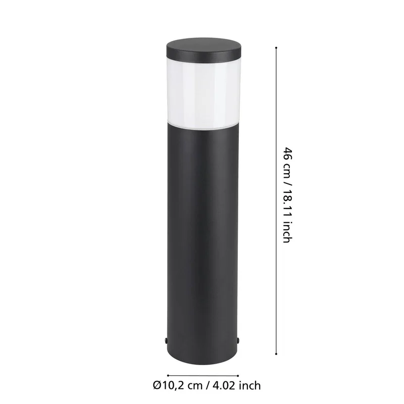 LED sokkellamp Basalgo-Z van EGLO connect in Zwart – productfoto 3 van 4
