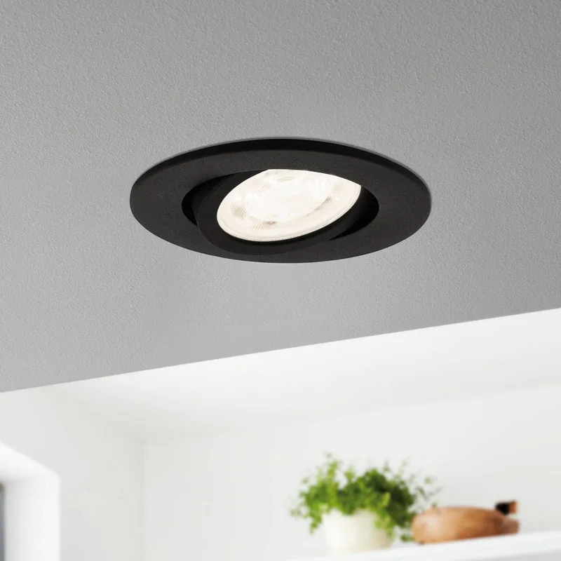 Saliceto-Z LED-Einbauleuchte by EGLO connect in Black – product photo