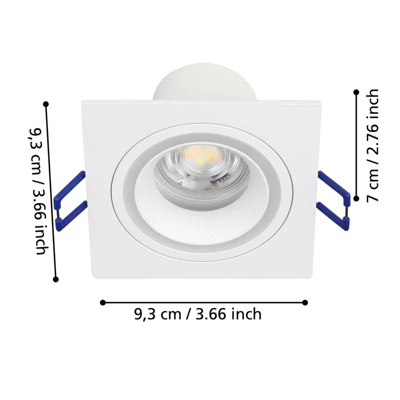 Smart LED lamp Carosso-Z, 9 x 9 cm van EGLO connect in Wit – productfoto 4 van 5