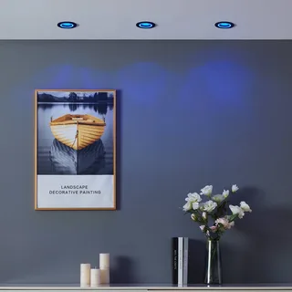 Smart LED lamp Carosso-Z, Ø 9 cm, zwart van EGLO connect in Zwart, Wit – productfoto 3 van 5