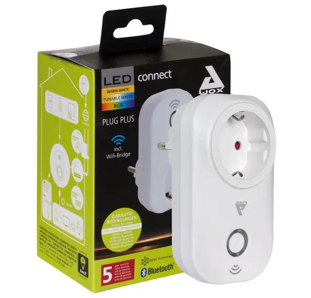 WLAN-Steckdose CONNECT-C PLUG Smart Home Steckdose, max. 2300 W, Einzelgerät Smart Plug, 1x Smart Plug für App-Steuerung und Strommessung im Innenbereich, Smart-Stecker mit Strommessung, App-Steuerung und Timerfunktion