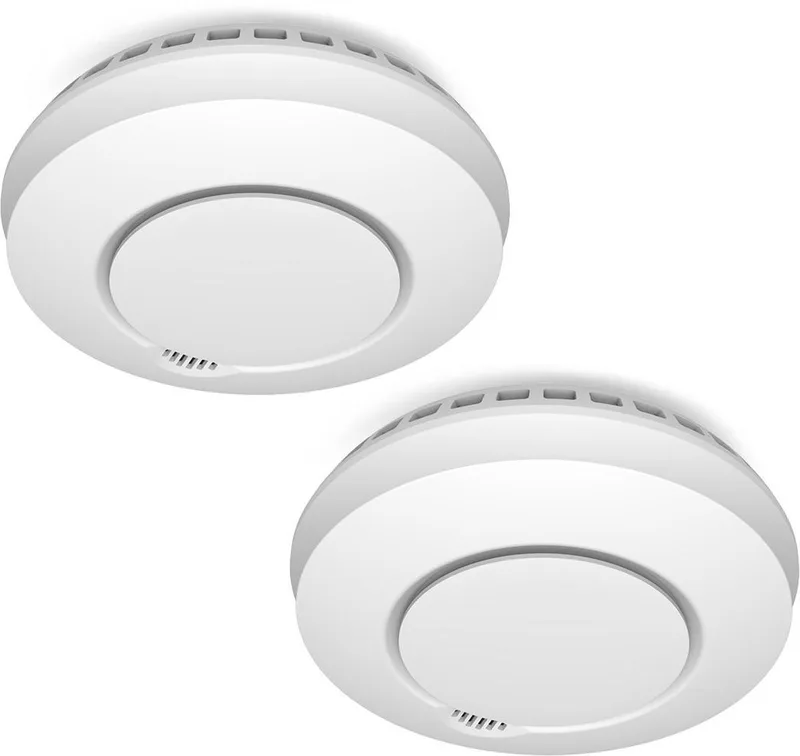 2-Pack ELRO Connects Draadloos Koppelbare Rookmelder FZ5002R - met Hittesensor - voldoet aan Europese norm EN14604 von ELRO in Weiß – Produktfoto