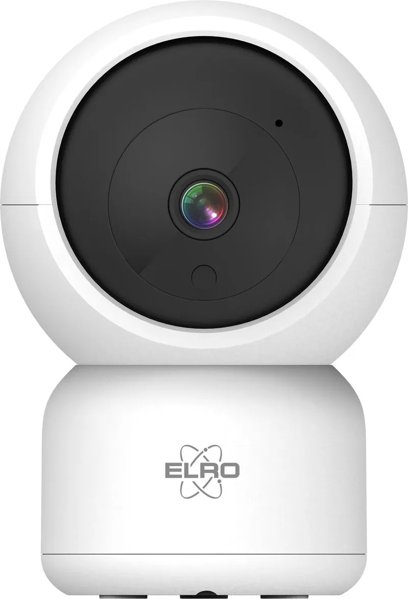 CI5000 Indoor Wifi IP Beveiligingscamera met bewegingsmelder en nachtzicht – Full HD 1080P Bewakingscamera met Sirene von ELRO in Weiß – Produktfoto