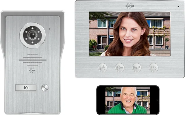 DV4000IP Wifi IP Video Deur Intercom – 1080P Full HD Camera met nachtzicht – 4-draads kabel – 16 Beltonen
