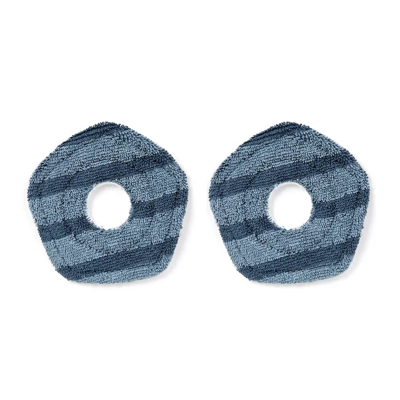 2 Washable Vacuum Mop Cloths, Compatible with eufy X10 Pro Omni and eufy X9 Pro Robot Vacuums, Washable and Reusable Soft Mopping Pad, Parts, Accessories de eufy – photo produit