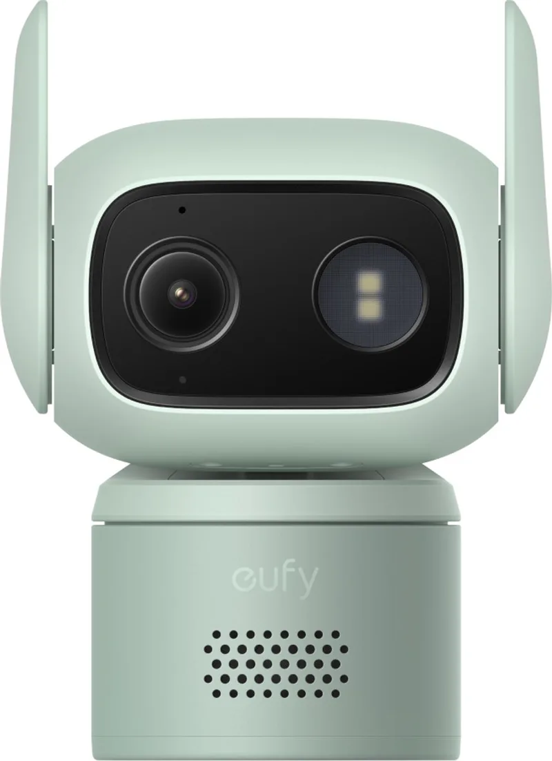 Beveiliging Bedrade Cam C31 - Kantelbare Beveiligingscamera - Binnen en Buiten - Duale Antenne - Kleurennachtzicht - Lokale Opslag - Geen Maandelijkse Kosten - IP66 - Waterdicht - AI Mens/Voertuig/Huisdierdetectie - 24/7 Continue Opname de eufy en Groente – photo produit