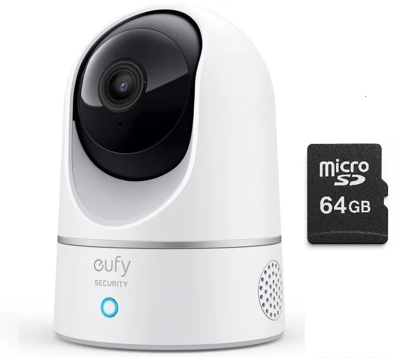 Binnencamera Pan & Tilt - Indoor Cam + MicroSDXC 64GB - Bundelvoordeel von eufy in 2K – Produktfoto