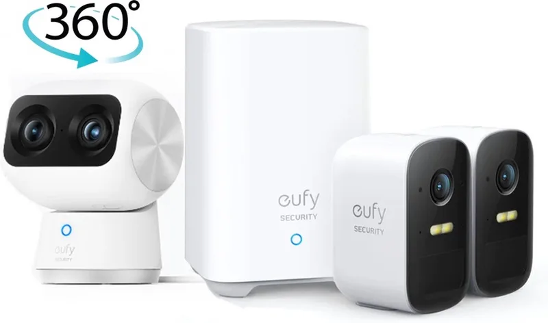 by Anker 2C set + eufyCam S350 Bundel by eufy in 4K – product photo