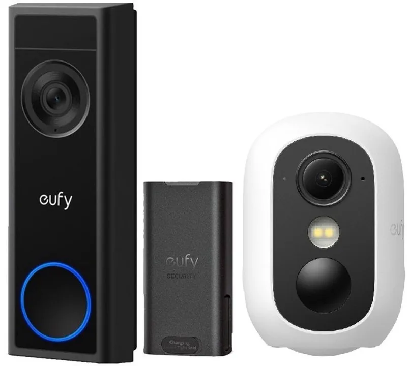 C31 Video Deurbel + eufy Security eufyCam C35 by eufy in 1*Wit. + 1*Zwart. – product photo