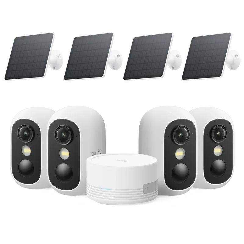 C35 4-Cam Kit + 3W Solar Panel von eufy – Produktfoto