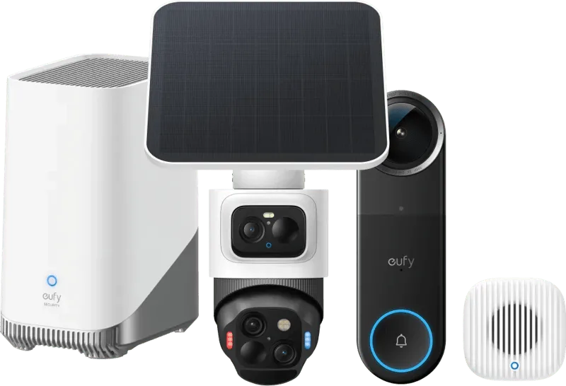 Doorbell S4 + Mini Chime + HomeBase 3 von eufy – Produktfoto