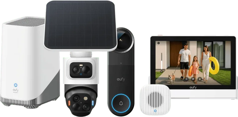 Doorbell S4 + Mini Chime + HomeBase 3 + Smart Display E10 by eufy – product photo