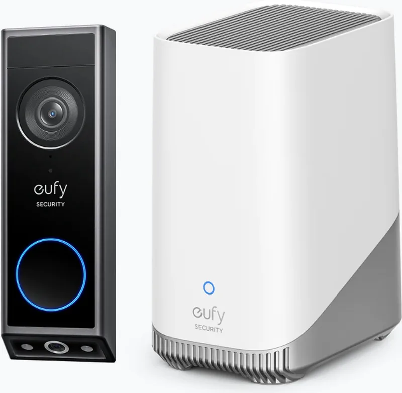 E340 Video Doorbell + HomeBase 3 S380 - Bundelvoordeel från eufy i Svart – produktbild