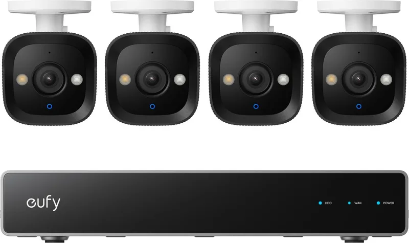 E40 4K PoE Camera Systeem - Met NVR - Bewakingscamera's by eufy in Black – product photo 1 of 2