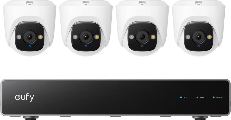 E41 4K PoE Camera Systeem & NVR - PTZ Bewakingscamera's by eufy in White – product photo
