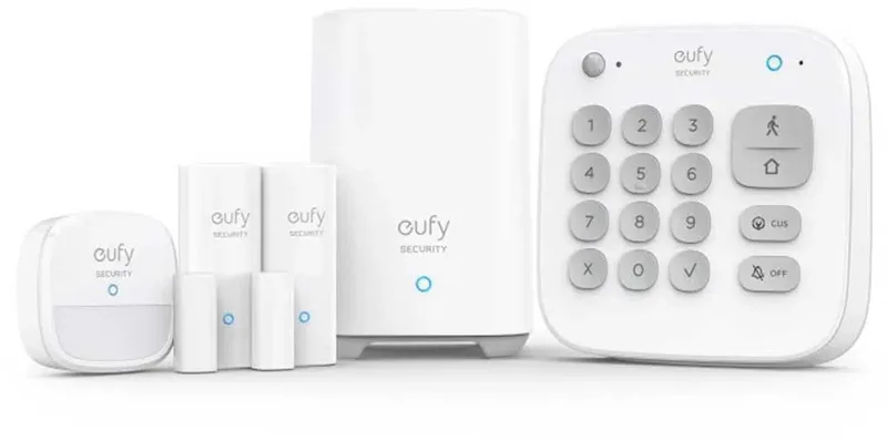 Eufy 5-Piece Alarm Kit - Compleet Beveiligingssysteem - Keypad - Bewegingssensor - 2 Raam-/deursensoren de eufy en Blanc – photo produit 1 sur 2