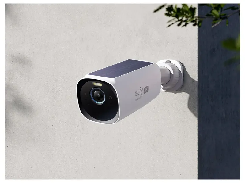 eufyCam 3 Set met 3 camera's - Zwart en 4K - Draadloos - Beveiligingscamerasysteem met geïntegreerd zonnepaneel - AI gezichtsherkenning van eufy in Wit – productfoto 2 van 2