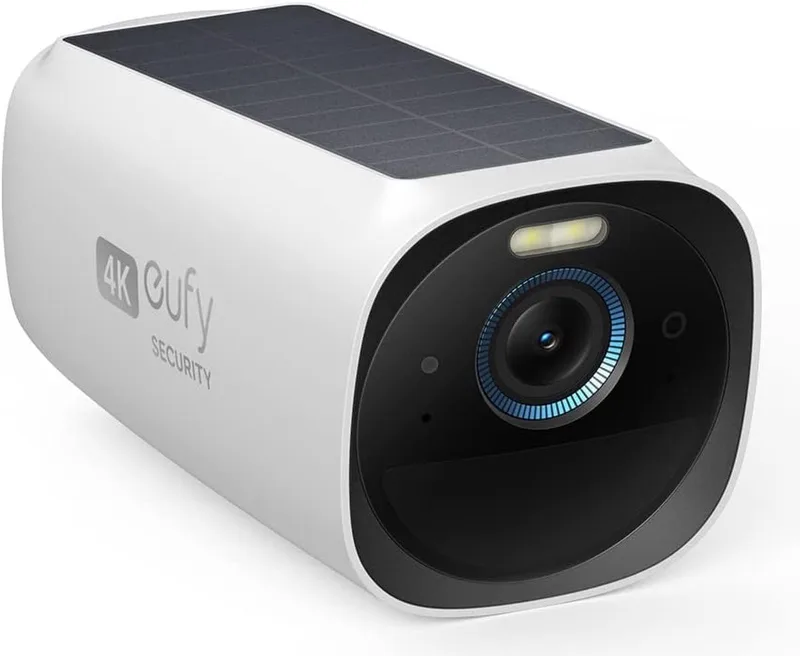 eufyCam 3 Uitbreidingscamera - Add on - Draadloze 4K Beveiligingscamera met Geïntegreerd Zonnepaneel - Nachtzicht - AI Bewegingsdetectie - Tweeweg Audio - IP67 Weerbestendig - Geen Abonnementskosten van eufy in Wit – productfoto 1 van 2