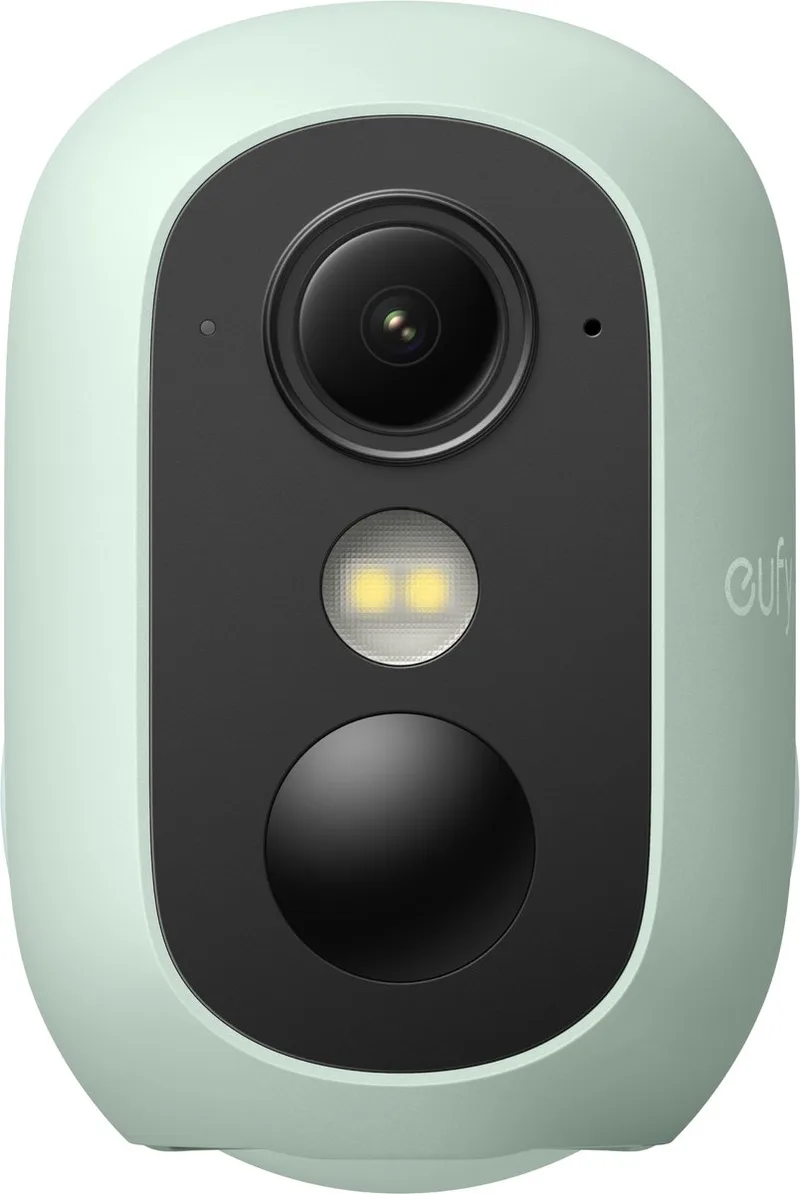 eufyCam C35 - Draadloze Beveiligingscamera - Voor Buiten en Binnen - Magnetische Bevestiging - Kleurennachtzicht - Lokale Opslag - Geen Maandelijkse Kosten - IP67 - Gezichtsherkenning van eufy in Groen – productfoto