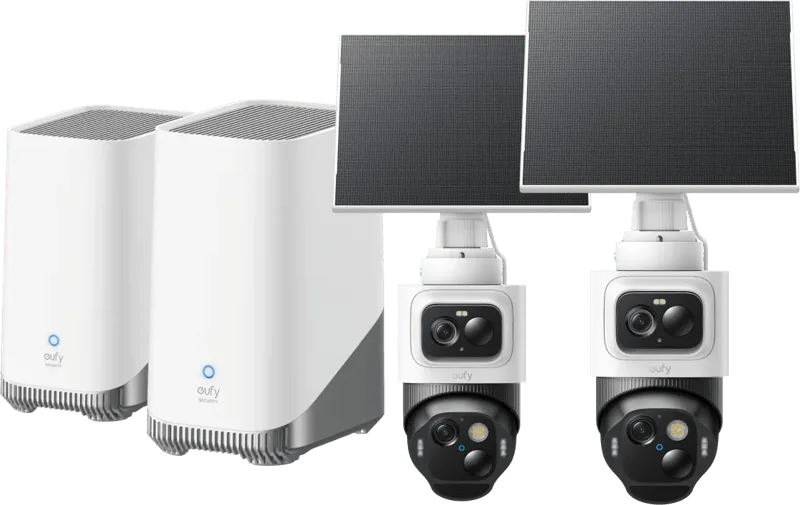 eufyCam S4 Duo Pack + HomeBase 3 + Doorbell S4 + Mini Chime de eufy – photo produit