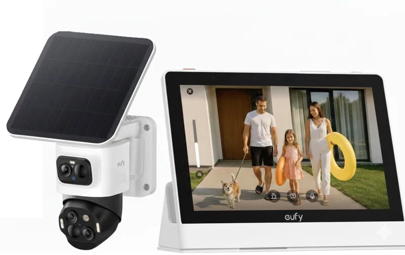 eufyCam S4 + eufy E10 Smart Display-Slimme Home Hub by eufy in White, Black – product photo