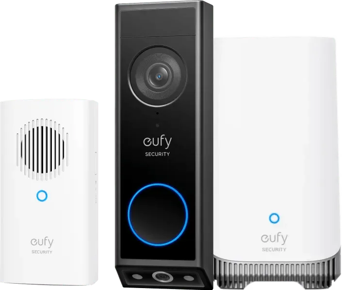 eufyCam S4 + HomeBase 3 + Video Doorbell E340 + Chime by eufy – product photo