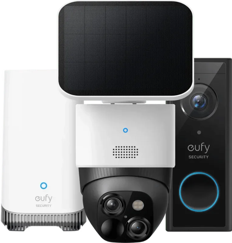 eufyCam Solocam S340 + Video Doorbell E340 + HomeBase 3 by eufy – product photo