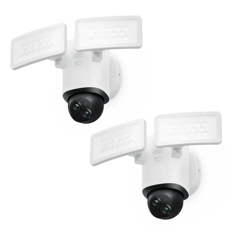 Floodlight Camera E340 (2 pack) White de eufy – photo produit