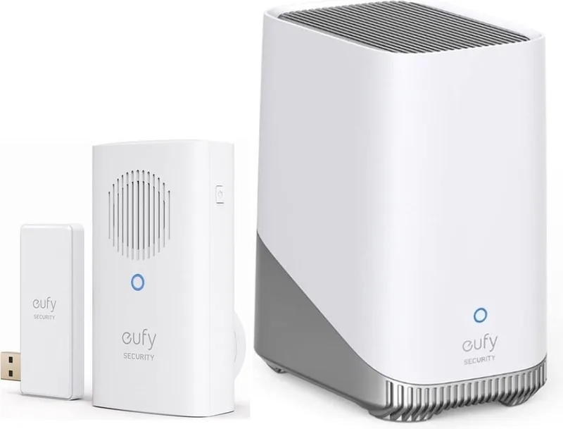 HomeBase 3 S380 - Centraal Beveiligingsmanagement - 16TB Opslag - Werkt met eufy Deurbelgong van eufy in + Deurbelgong – productfoto