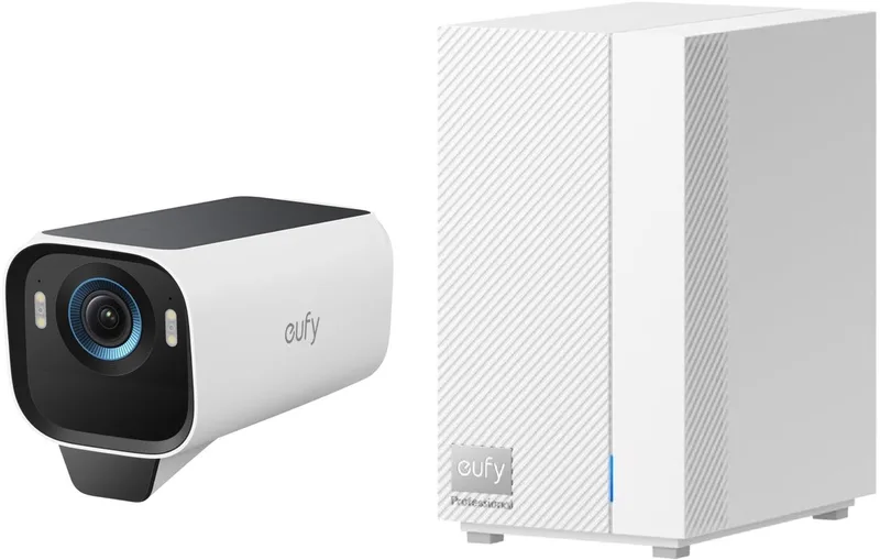 HomeBase Professional S1 + eufyCam S3 Pro Outdoorcam - 4K Ultra HD-resolutie, MaxColor Vision™ technologie, Zonne-energie met SolarPlus™ 2.0 - Bundelvoordeel fra eufy i HomebaseS1+S3 – produktbillede