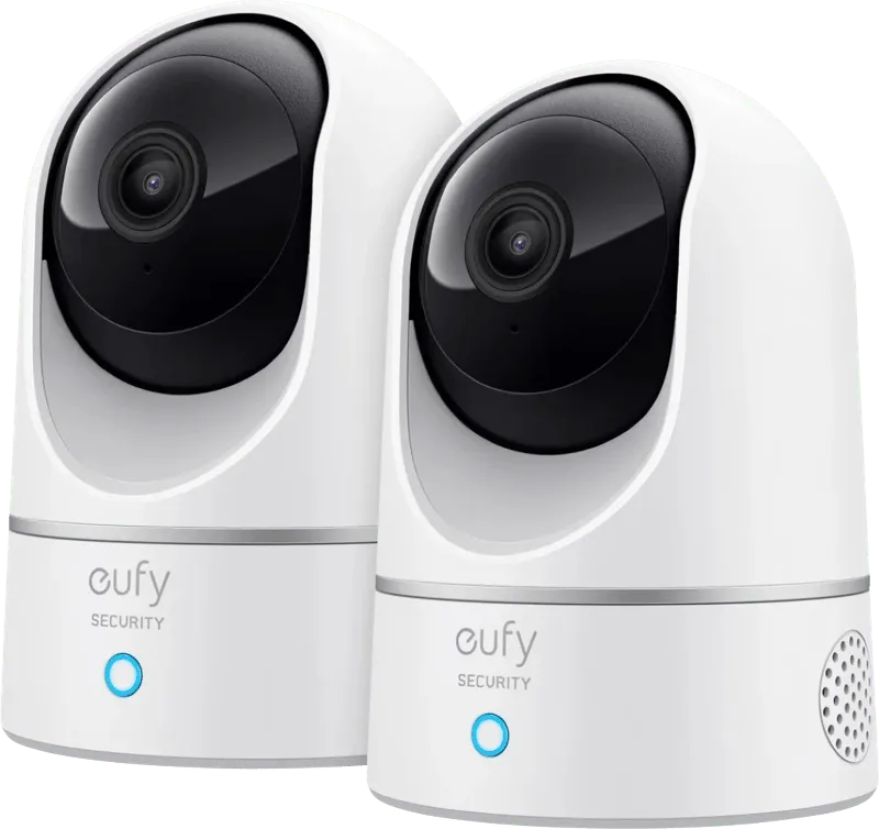 Indoor Cam 2K Pan & Tilt Duo Pack van eufy – productfoto