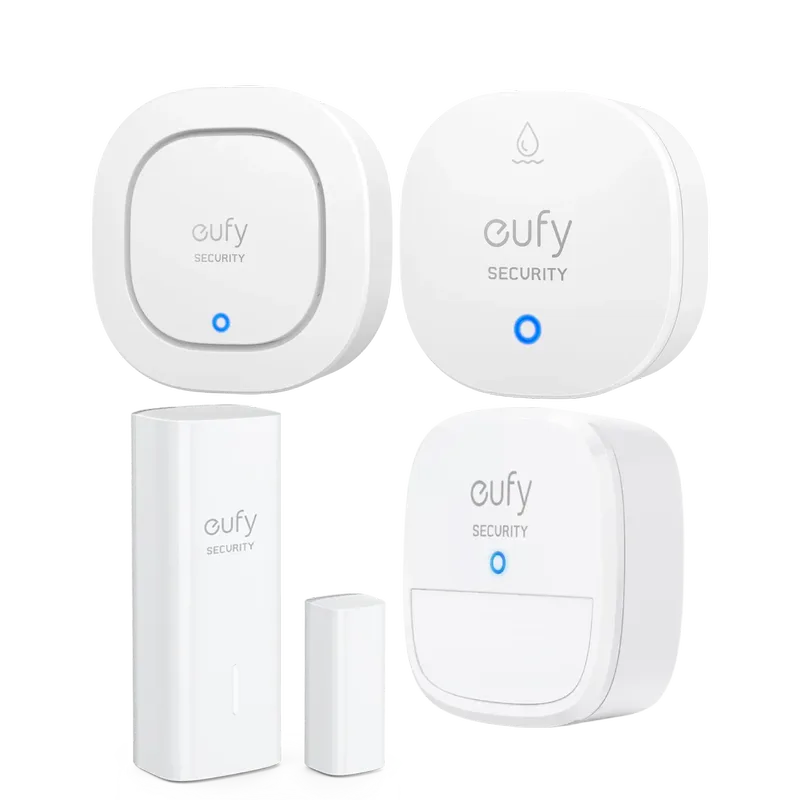 Motion Sensor + Entry Sensor+ eufy Security Siren + eufy Water and Freeze Sensor with Remote AlertsInstant de eufy – photo produit