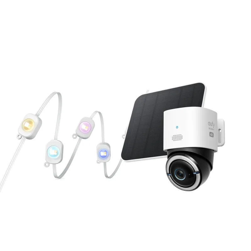 Permanent Outdoor Lights E22 + eufy 4G LTE Cam S330 de eufy – photo produit