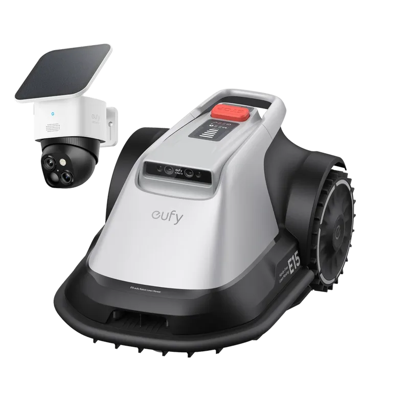 Robot Lawn Mower E15 + SoloCam S340 Gray de eufy – photo produit