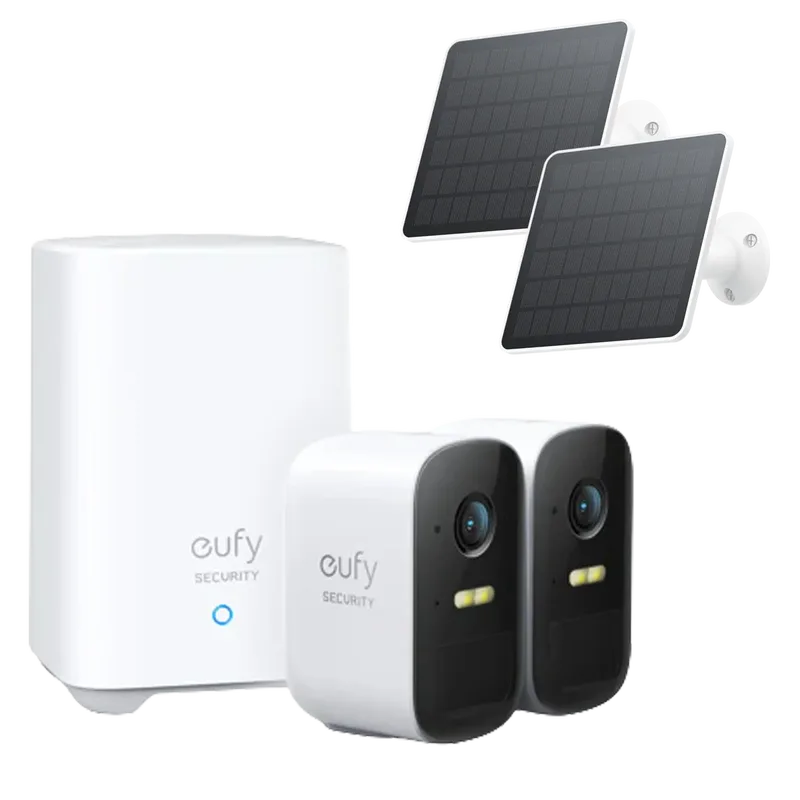 S210 (eufyCam 2C) 2-Cam Kit eufyCam 2C+ eufy Solar Panel (3W)（2-Pack） van eufy – productfoto