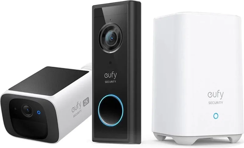 S220 Video Deurbel + eufy SoloCam S220 - Inclusief HomeBase 2 - Bundelvoordeel von eufy in Schwarz – Produktfoto
