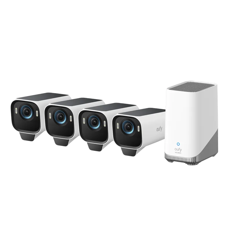S3 Pro 4-Cam Kit white von eufy – Produktfoto