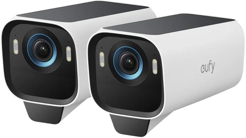 S3 Pro Buitencamera, Add-on 2-pack – Outdoorcam - 4K Ultra HD-resolutie, MaxColor Vision™ technologie, Zonne-energie met SolarPlus™ 2.0, Compatibel met Apple HomeKit, Alexa en Google Assistant - Bundelvoordeel by eufy in White – product photo