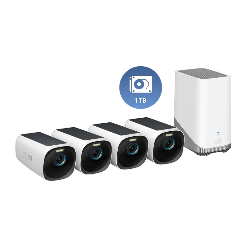 S330 (eufyCam 3) 4-Cam Kit + 1 TB Hard Drive de eufy – photo produit
